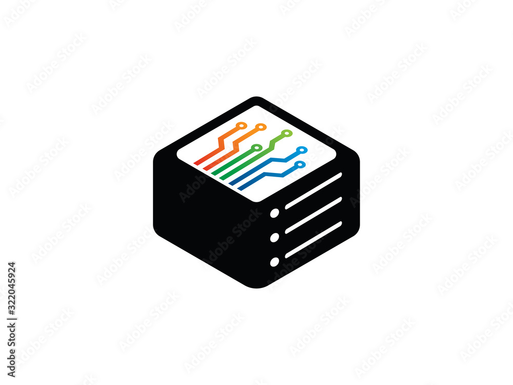 Hosting Technology logo symbol or icon template Hosting Technology logo symbol or icon template