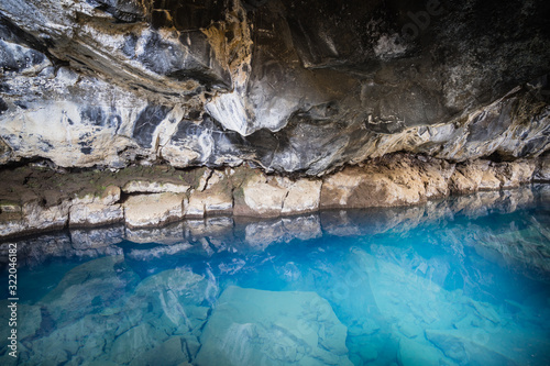 Grjotagja cave in Iceland © Pabkov