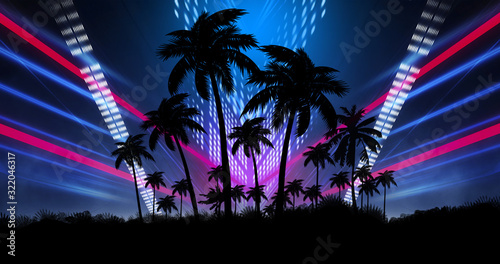 Space futuristic landscape....