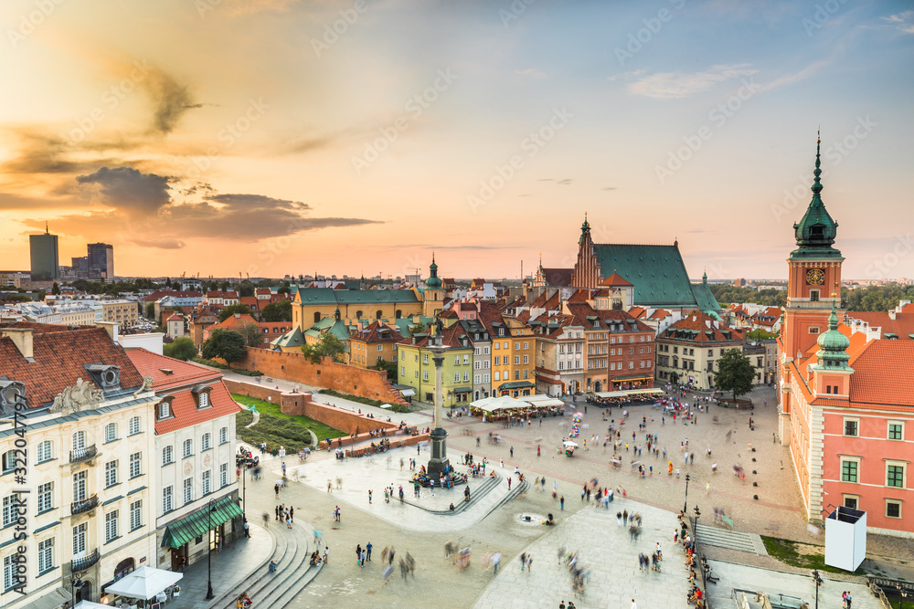 Obraz premium View of Warsaw Old Town