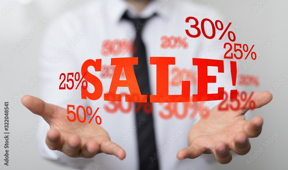 percent shopping digital in hand 3d. percent shopping digital in hand 3d.