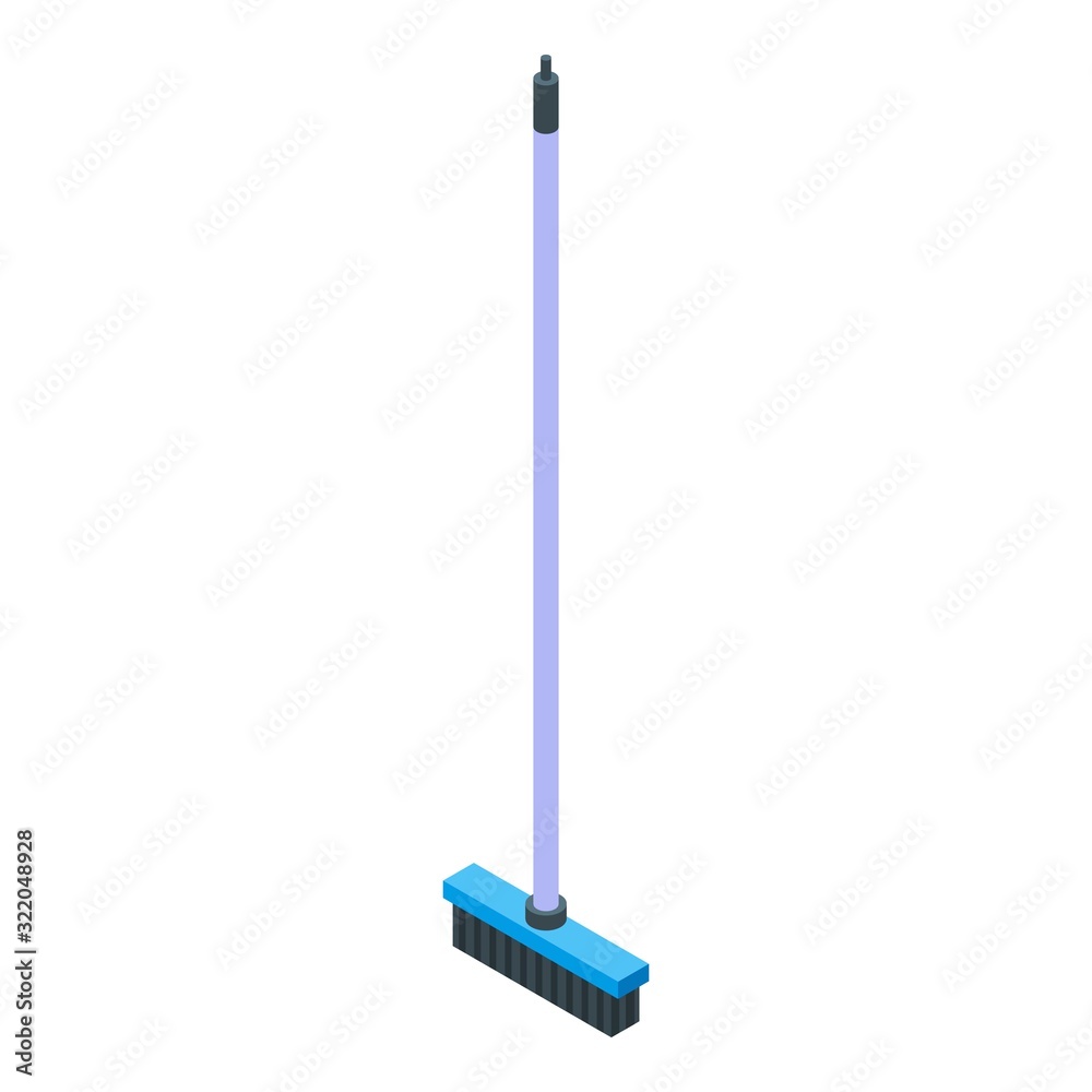 Mop icon. Isometric of mop vector icon for web design isolated on white background Mop icon. Isometric of mop vector icon for web design isolated on white background