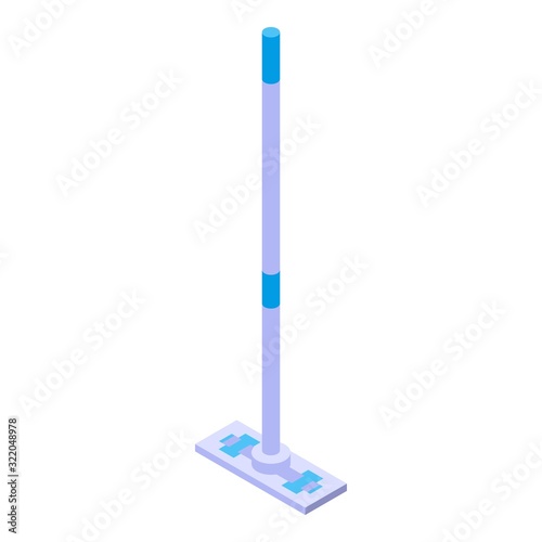 Kitchen mop icon. Isometric of kitchen mop vector icon for web design isolated on white background