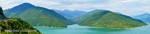 Georgia, Caucasus: Enguri Dam - Panorama © EdLantis
