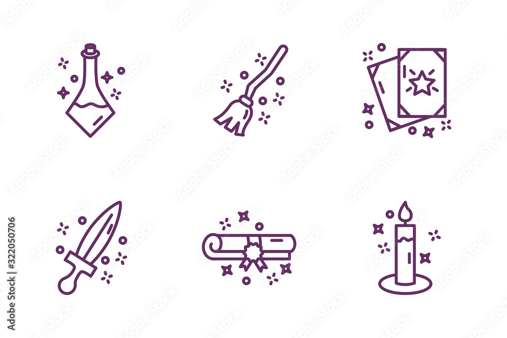 bundle of magic sorcery set icons