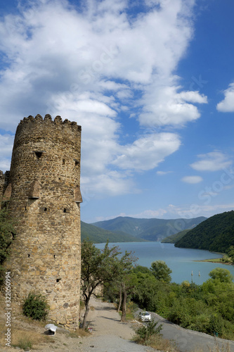 Georgia, Caucasus: Ananuri castle and Enguri dam photo