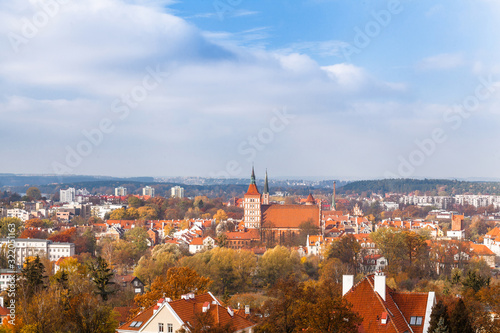 view of the old town Olsztyn