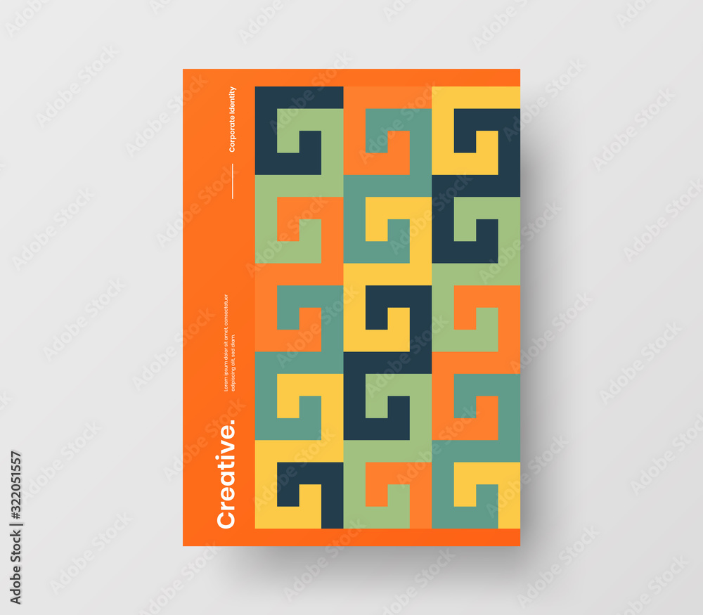 Amazing business presentation vector A4 vertical orientation front page mock up. Modern corporate report cover abstract geometric illustration design layout. Company identity brochure template. Amazing business presentation vector A4 vertical orientation front page mock up. Modern corporate report cover abstract geometric illustration design layout. Company identity brochure template.