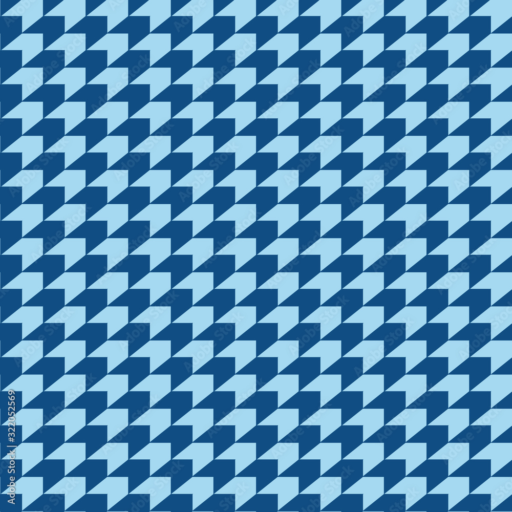 Vector repeat seamless classic blue square pattern print background