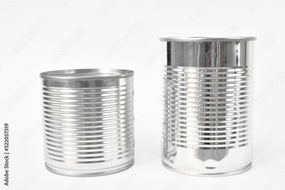 tin can food with opener on white background tin can food with opener on white background