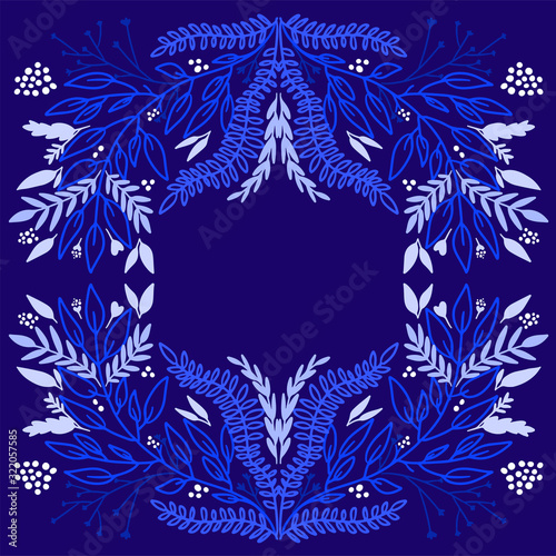 hand drawn floral vector background
