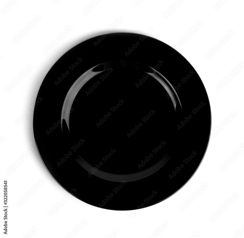 empty plate isolated on white background empty plate isolated on white background