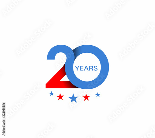 20th Years Anniversary Celebration Design.
