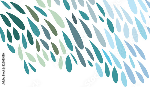 Blue Raindrops Water Droplets Pattern