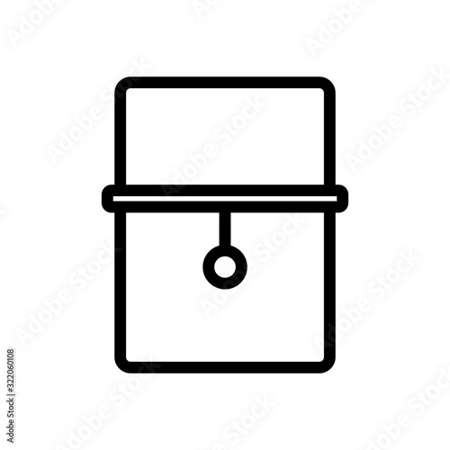 curtain icon vector. Thin line sign. Isolated contour symbol illustration