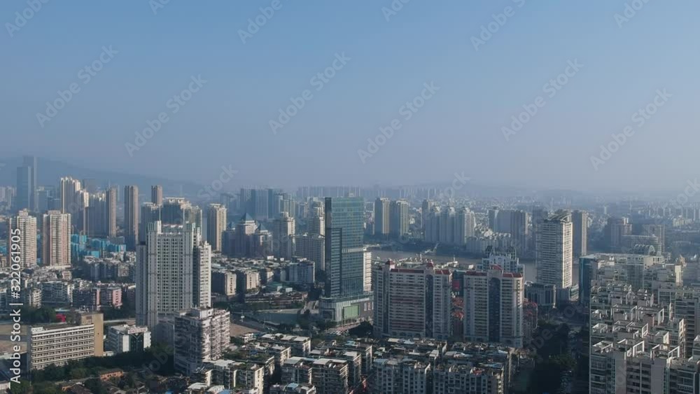 Aerial Asian Chinese Cities Aerial Asian Chinese Cities