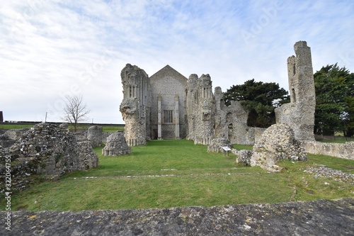 Binham Priory: the ruins of a Benedictine priory in Norfolk, England, UK photo