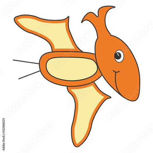 Dinosaur pterodactyl cartoon