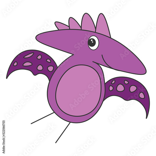 Dinosaur pterodactyl cartoon