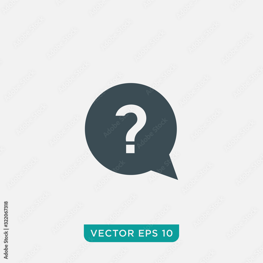 Question Icon Design, Vector EPS10 Question Icon Design, Vector EPS10