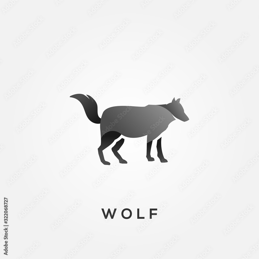 Wolf Animal Silhouette Vector Design