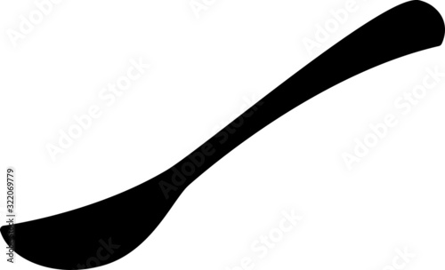 spoon icon, line vector illustration.