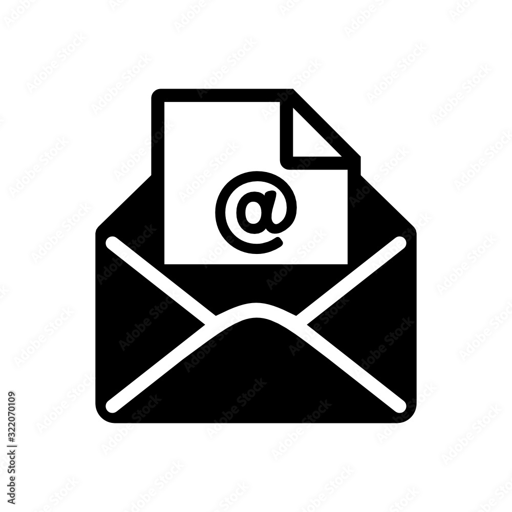 poczta e-mail ikona - obrazy, fototapety, plakaty 