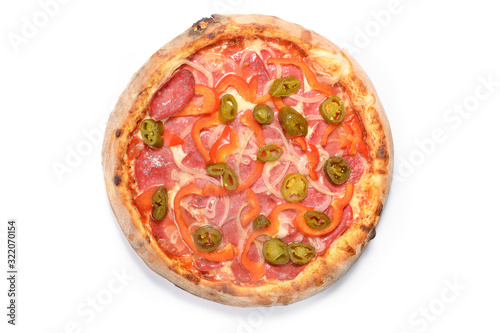 pizza with a variety of ingredients