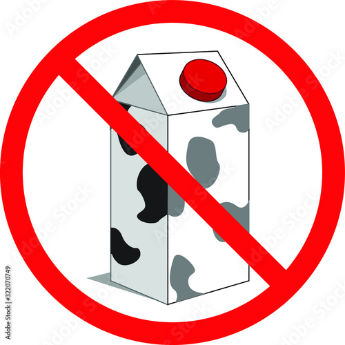 no milk icon ,Vector illustration