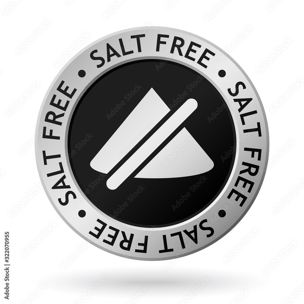 vector salt free silver medal vector salt free silver medal