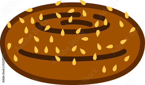 falafel icon, vector illustration