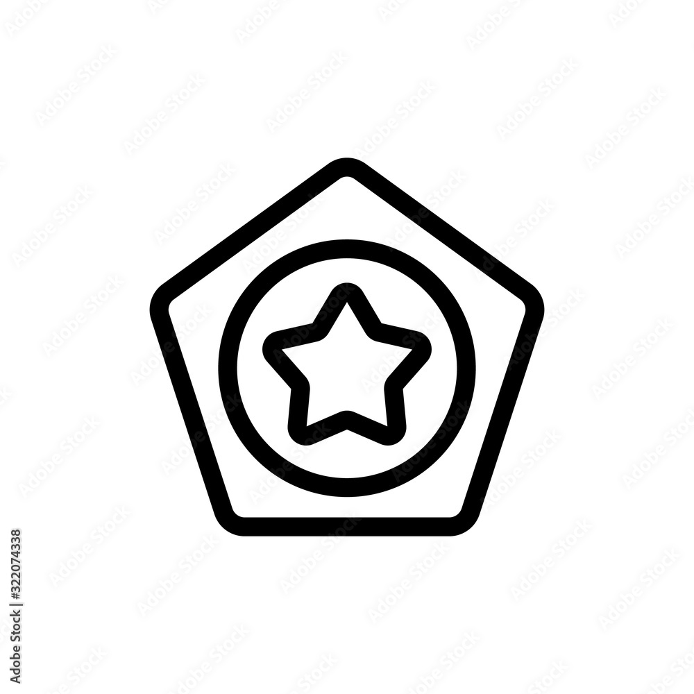 Bonus icon vector. Thin line sign. Isolated contour symbol illustration Bonus icon vector. Thin line sign. Isolated contour symbol illustration