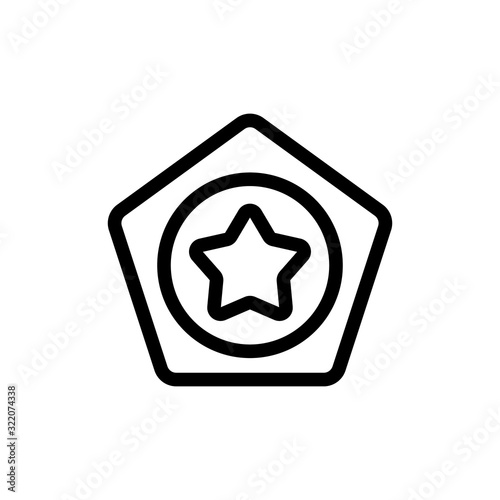 Bonus icon vector. Thin line sign. Isolated contour symbol illustration
