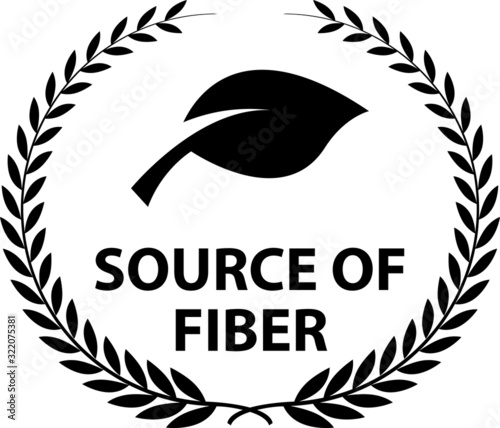 Fiber icon, vector illustration