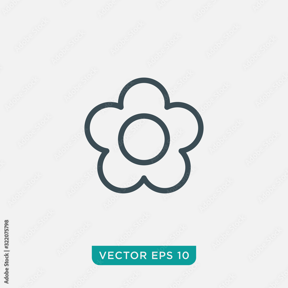 Flower Icon Design, Vector EPS10 Flower Icon Design, Vector EPS10