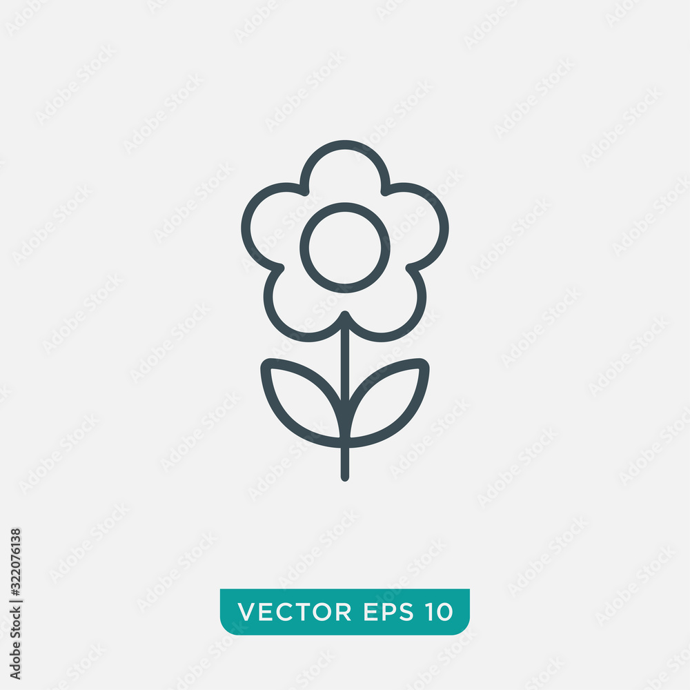 Flower Icon Design, Vector EPS10 Flower Icon Design, Vector EPS10