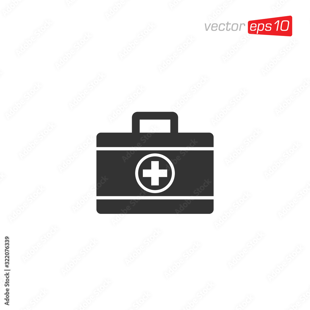 First Aid Kit Icon Design Vector First Aid Kit Icon Design Vector
