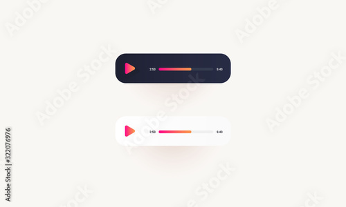 white and black Music player 