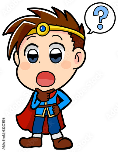 はてな　疑問　勇者　かわいい　イラスト　主人公　ゲーム　男の子
