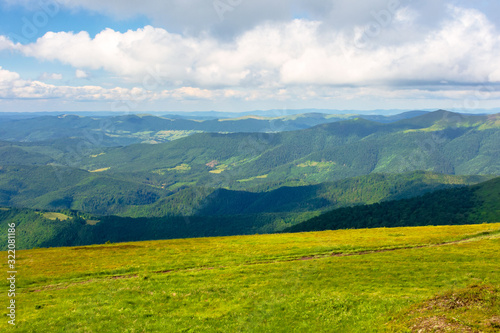 mountain landscape with clouds. beautiful summer scenery