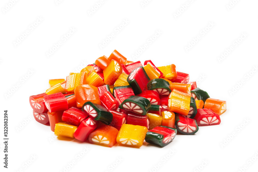 Citrus colorful candies. Jelly sweets,