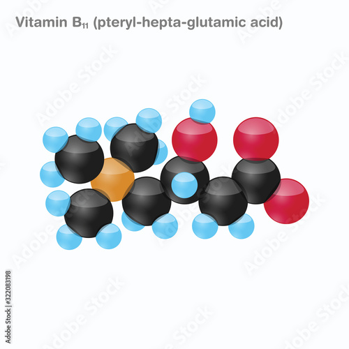 Vitamin B11 (pteryl-hepta-glutamic acid) Sphere