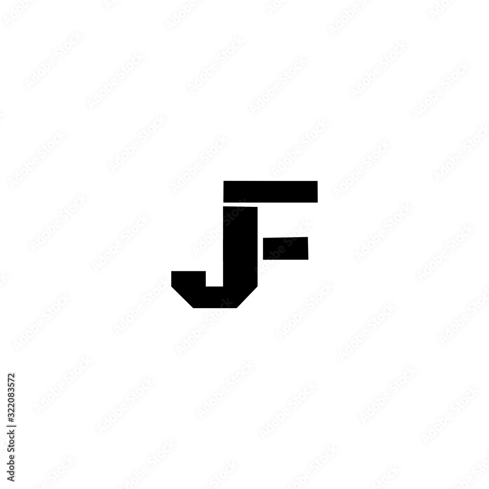 JF J F Letter Logo Design Template JF J F Letter Logo Design Template