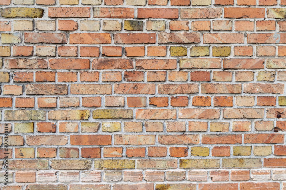 Fototapeta premium Old brick wall in a background image.