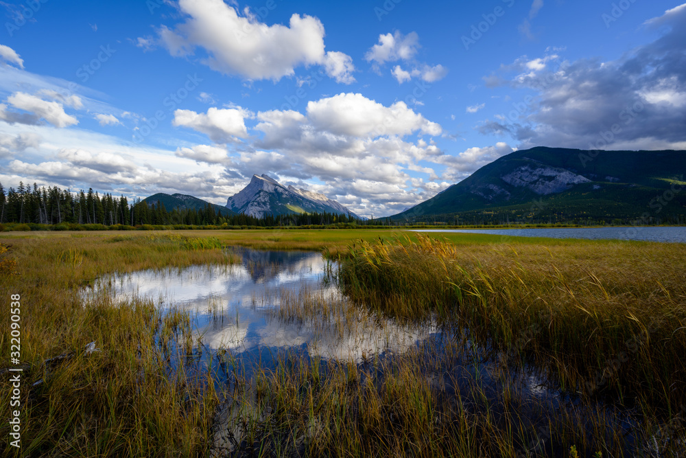 Mount Rundle in sunset light