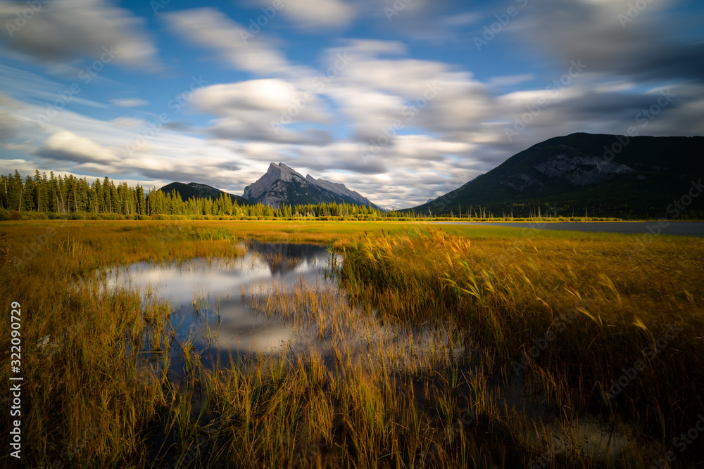 Mount Rundle in sunset light