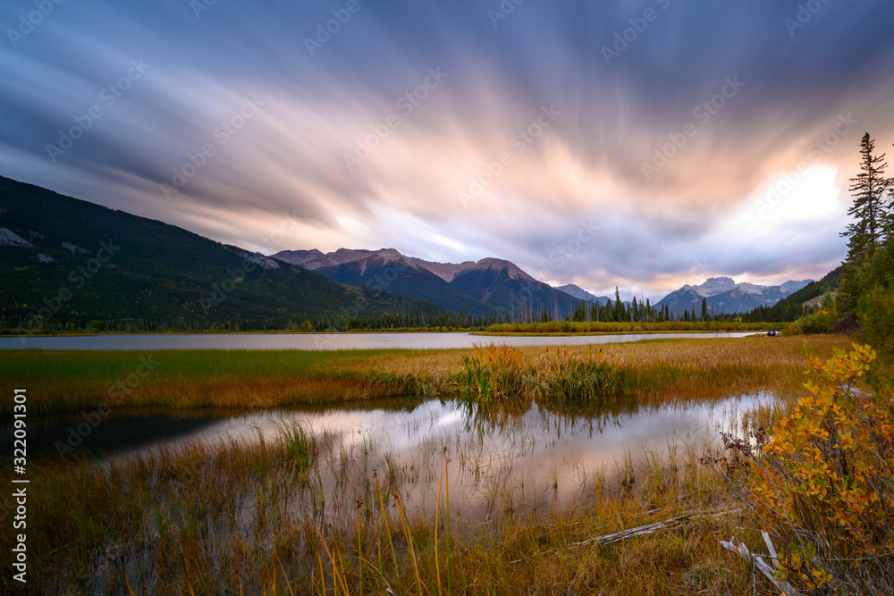 Mount Rundle in sunset light