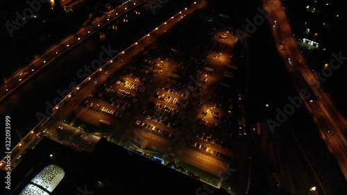 Aerial Footage Sochi Night Aerial view