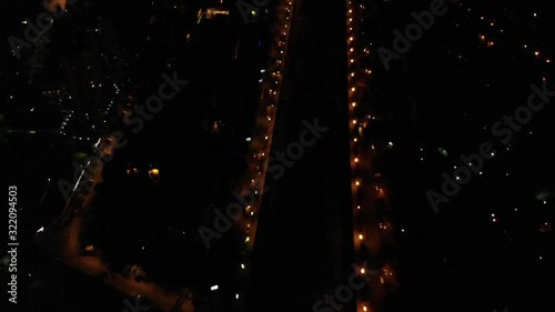 Aerial Footage Sochi Night Aerial view
