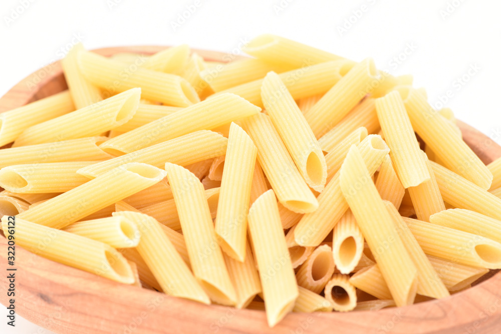 Pasta on a white background.Italian cuisine. Pasta on a white background.Italian cuisine.